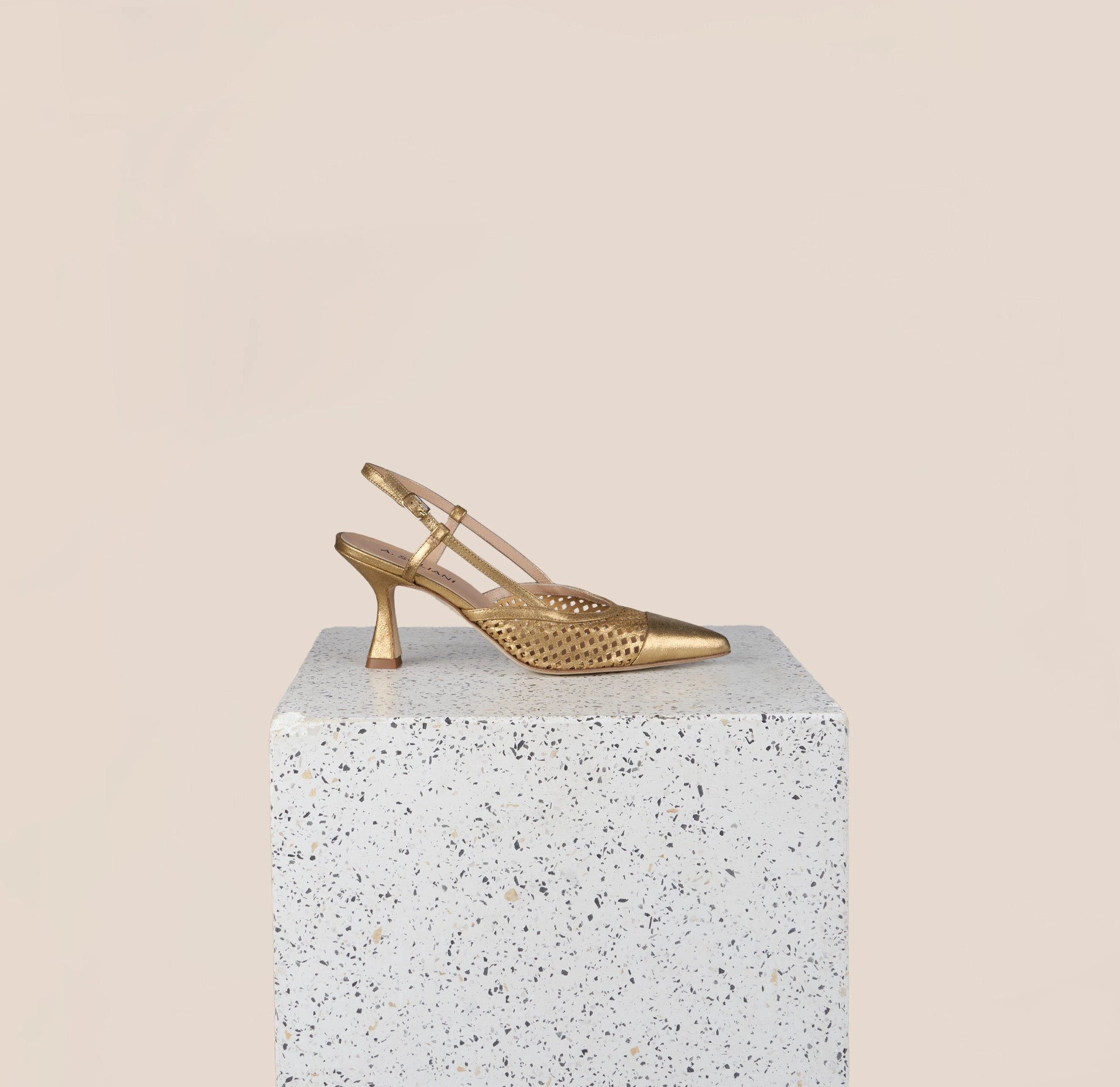 Emma - Perforated Gold Foil Sexy Step