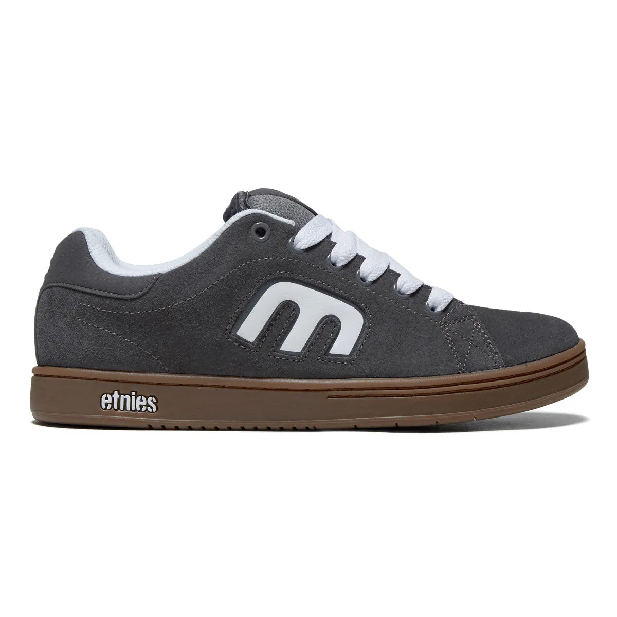 Etnies Callicut Shoes - Grey/White/Gum World Walk Impact Resistance