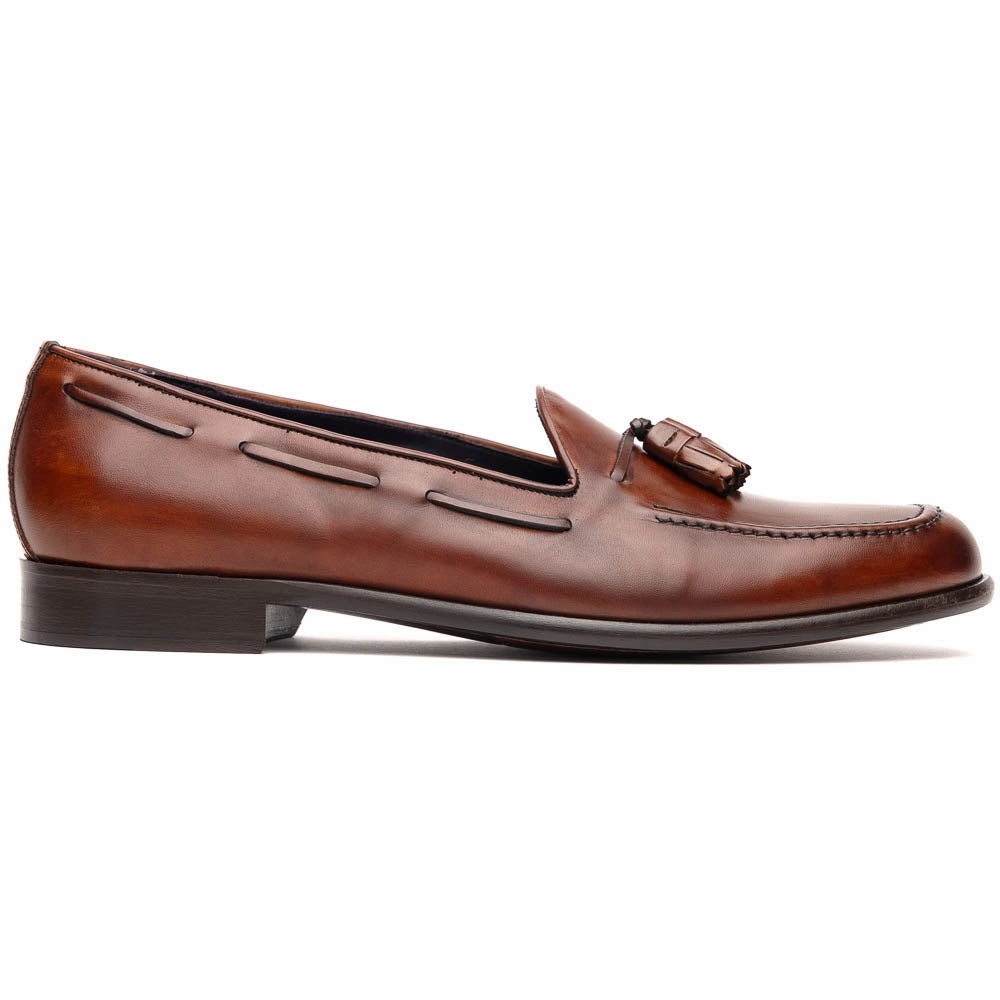 15-586-CGN FRANCO Italian Calfskin Tassel Loafer Cognac Daily Guard Foam Insole