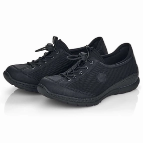 Rieker Nikita M6 Black Textile Sneaker (Women's) Midday Style