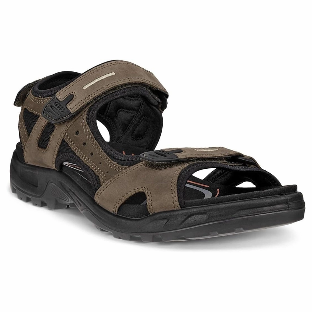 Ecco Yucatan Tarmac Nubuck Sport Sandal (Men's) Relax Vibe Holiday Mood