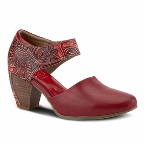 Rooftop Spark L'Artiste By Spring Step Toolie Red Leather (Women's)