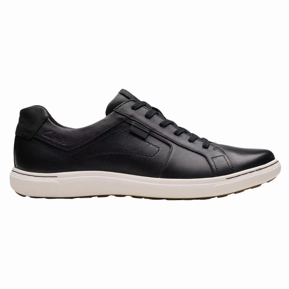 Fun Step Clarks Mapstone Lace Black Leather Shoe (Men's)