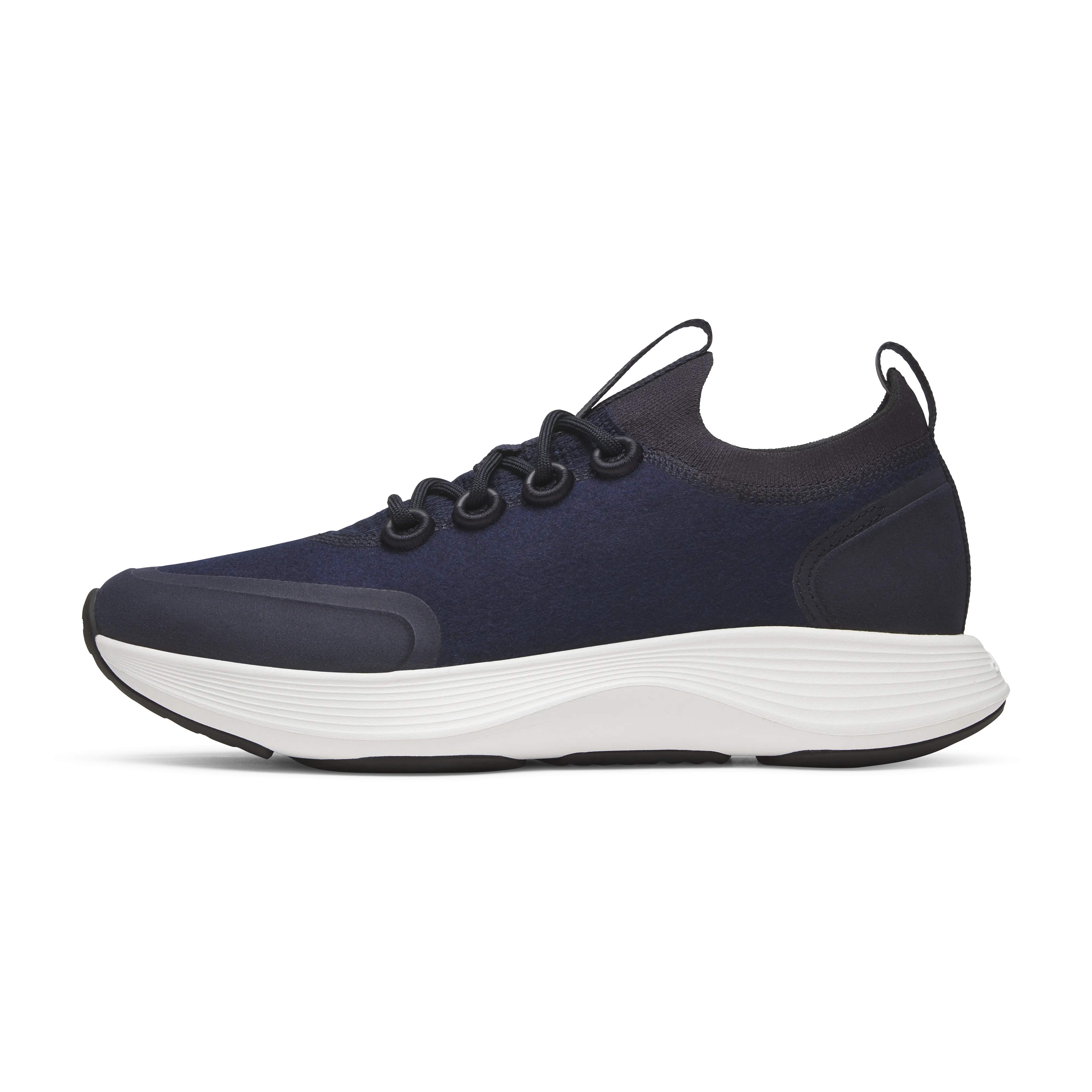 Men's Wool Strider - Dark Navy (Blizzard Sole) Seamless Fit Running Errands