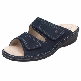 Finn Comfort Jamaika-S Atlantic Patagonia Nubuck Sandal (Women's) Arch Support Footbed