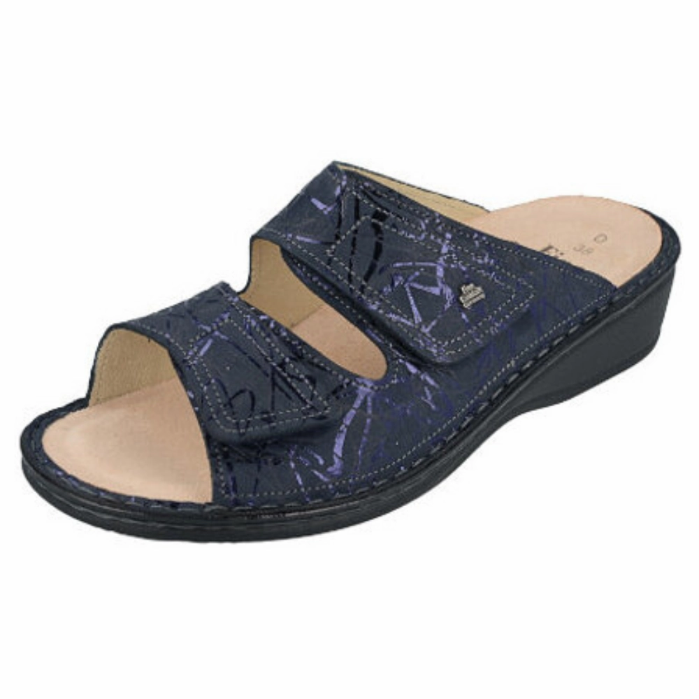 Heel Ease Odor Resistant Material Finn Comfort Jamaika-S Marine Turtle Sandal (Women's)