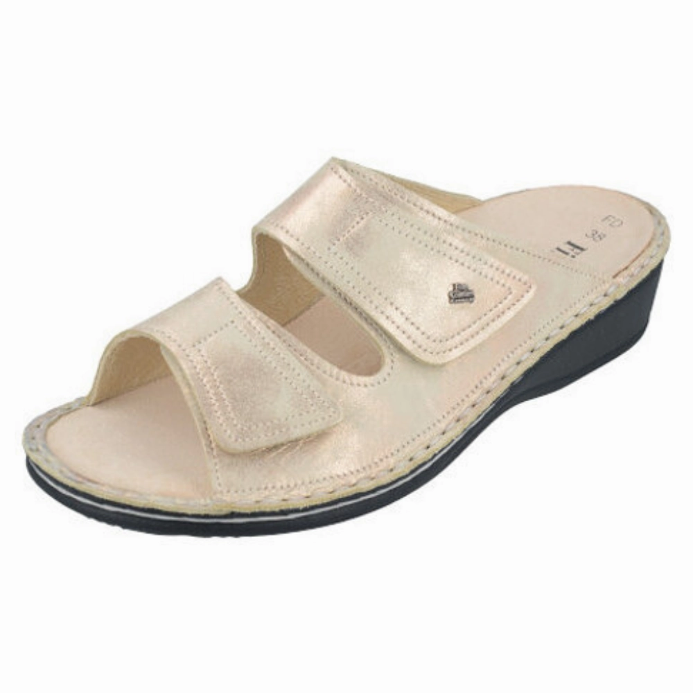 Finn Comfort Jamaika-S Champagne Nuvola Sandal (Women's) Step Free Sunny Mood