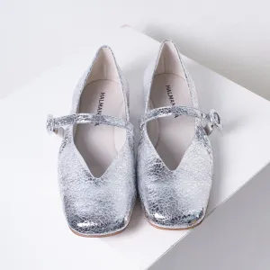 Elegant Step Halmanera "Pepi" Mary Jane (silver crackle) on sale!