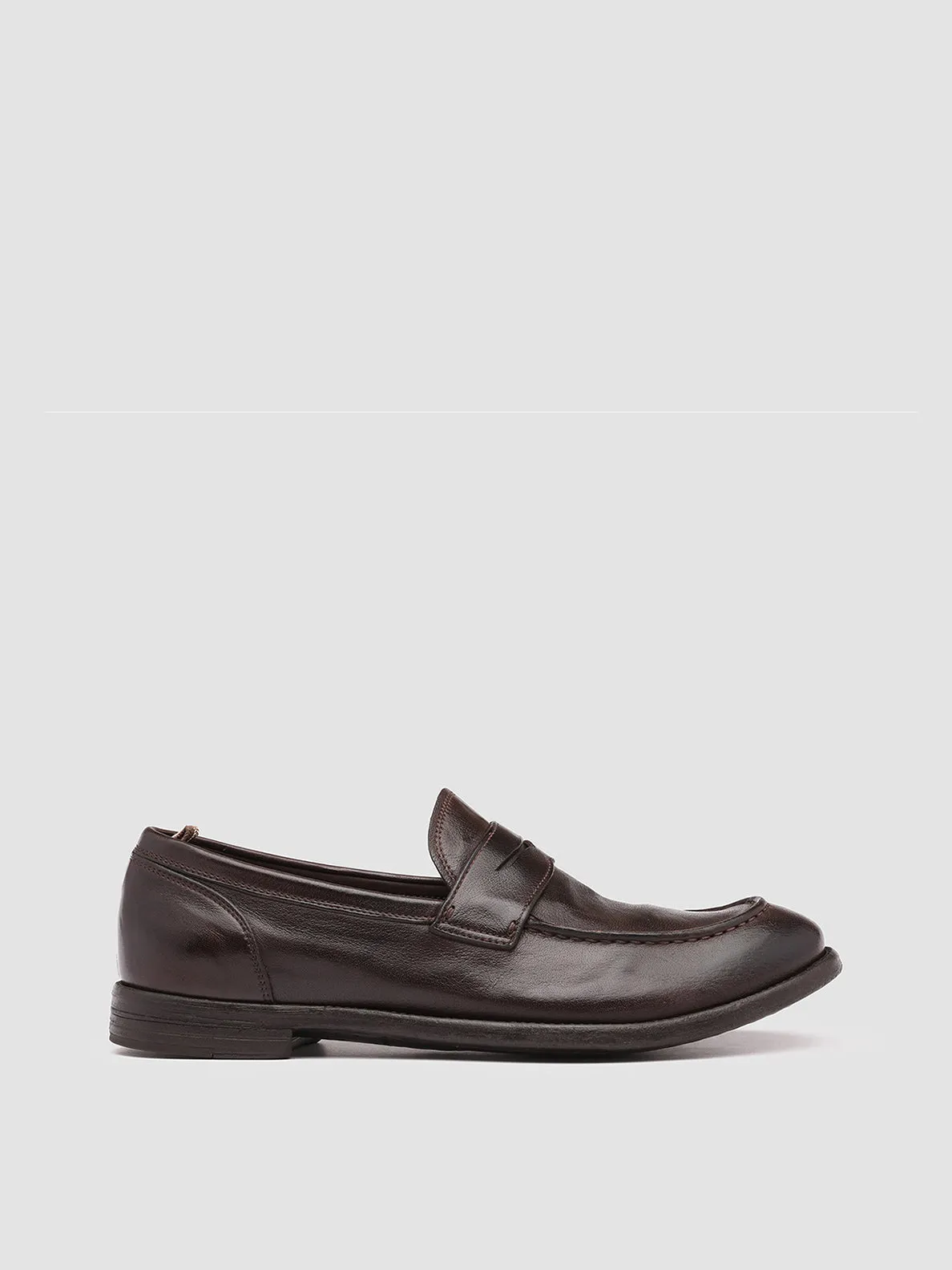 ARC 509 - Brown Leather Penny Loafers Step Easy