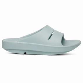 OOFOS OOahh Mist Slide Sandal (Unisex) Wide Strap Easy Travel
