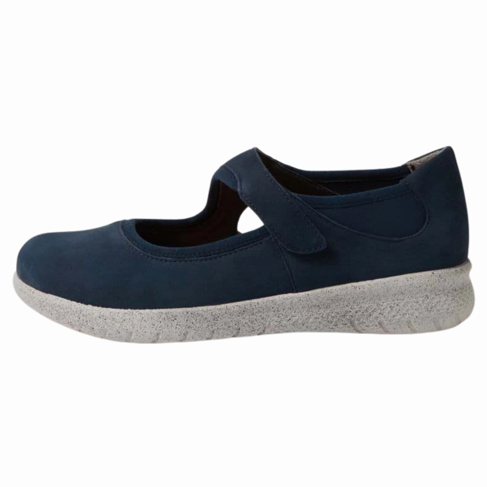 Ziera Silvani Navy Nubuck Mary Jane (Women's) Lunch Jog Street Pace