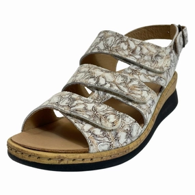 Belvida Portina Carlysle Perle Plasma Sandal (Women's) Low Profile Sidewalls