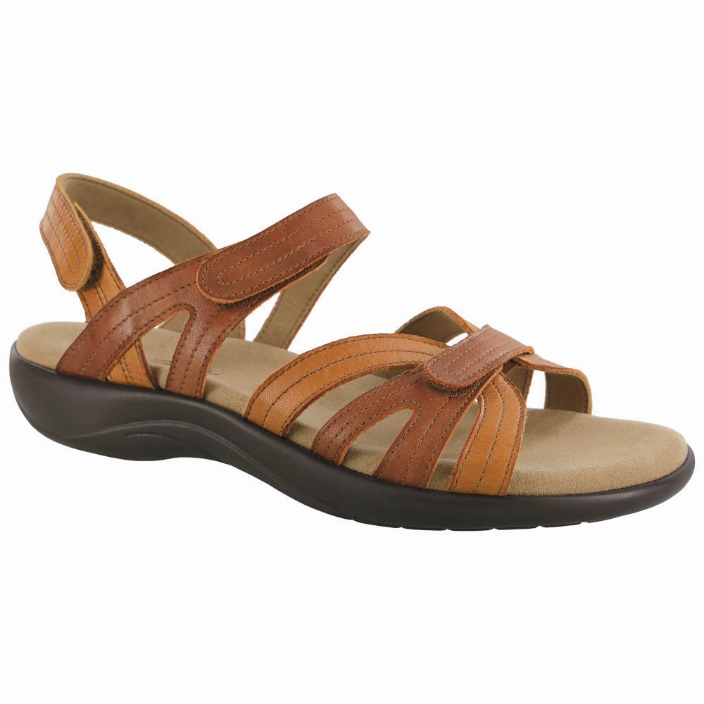 Zero Break In Comfort SAS Pier Sandal Sepia Tan Leather (Women's)