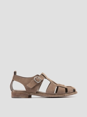 Marina Mood LEXIKON 536 - Taupe Suede Sandals