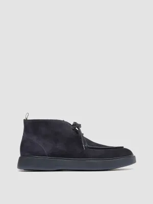 FRAME 002 - Navy Suede Chukka Boots Festival Vibe Grippy Outsole Remote Hiking