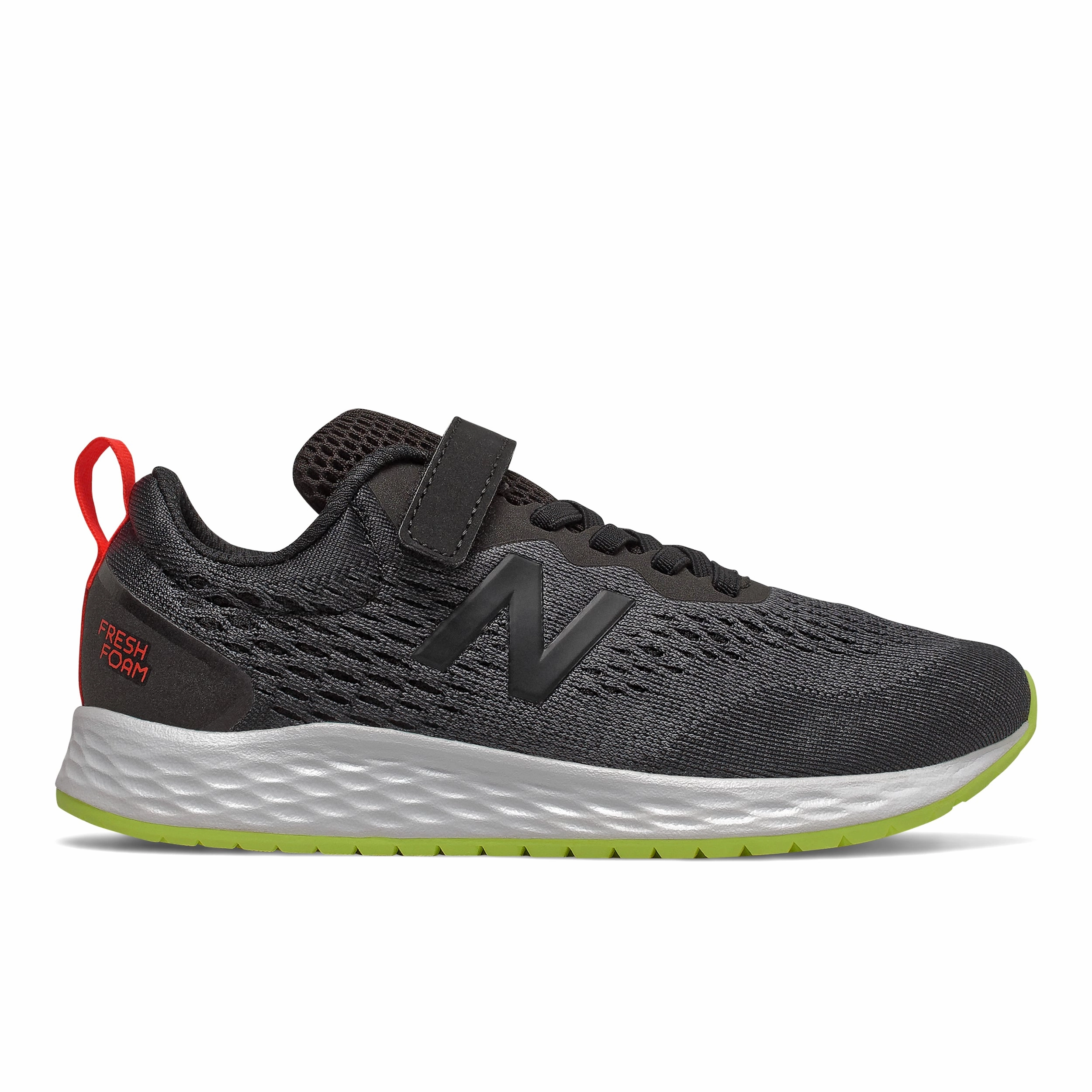 High Rebound Foam Chunky Fresh Foam Arishi - Black with Lemon Slush & Neo Flame