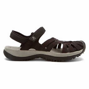 Keen Rose Sandal Black/Neutral Gray (Women's) Footwear for All