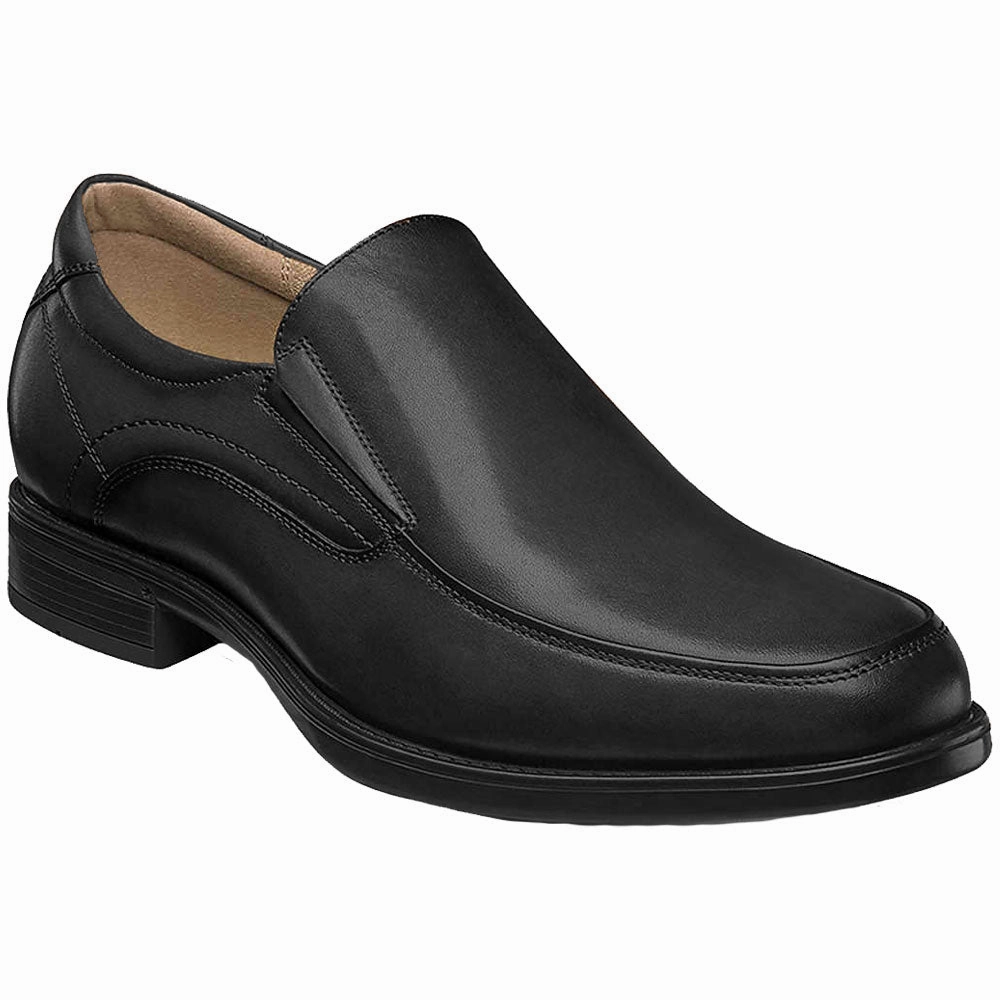 Florsheim Midtown Moc Toe Oxford Black Smooth Leather (Men's) Adaptable Look