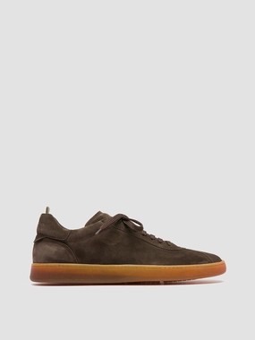 HALO 001 - Brown Suede Sneakers shortest