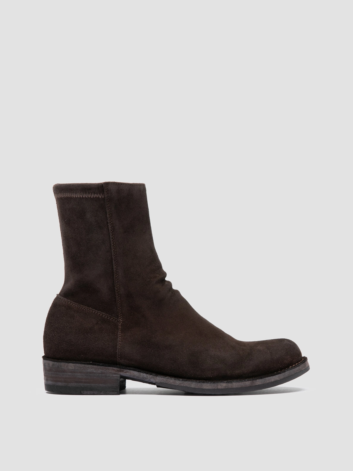 Padded Shaft LEGRAND 171 - Brown Suede Zipped Boots