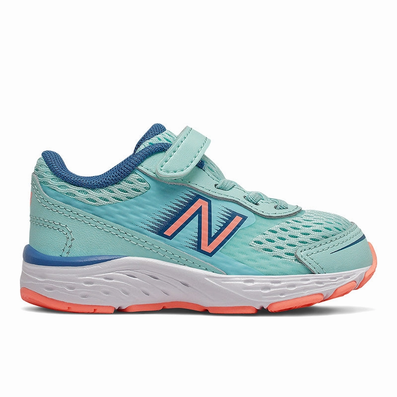 User-Friendly tennis players' agility 680v6 Velcro - Bali Blue / Mako Blue / Ginger Pink