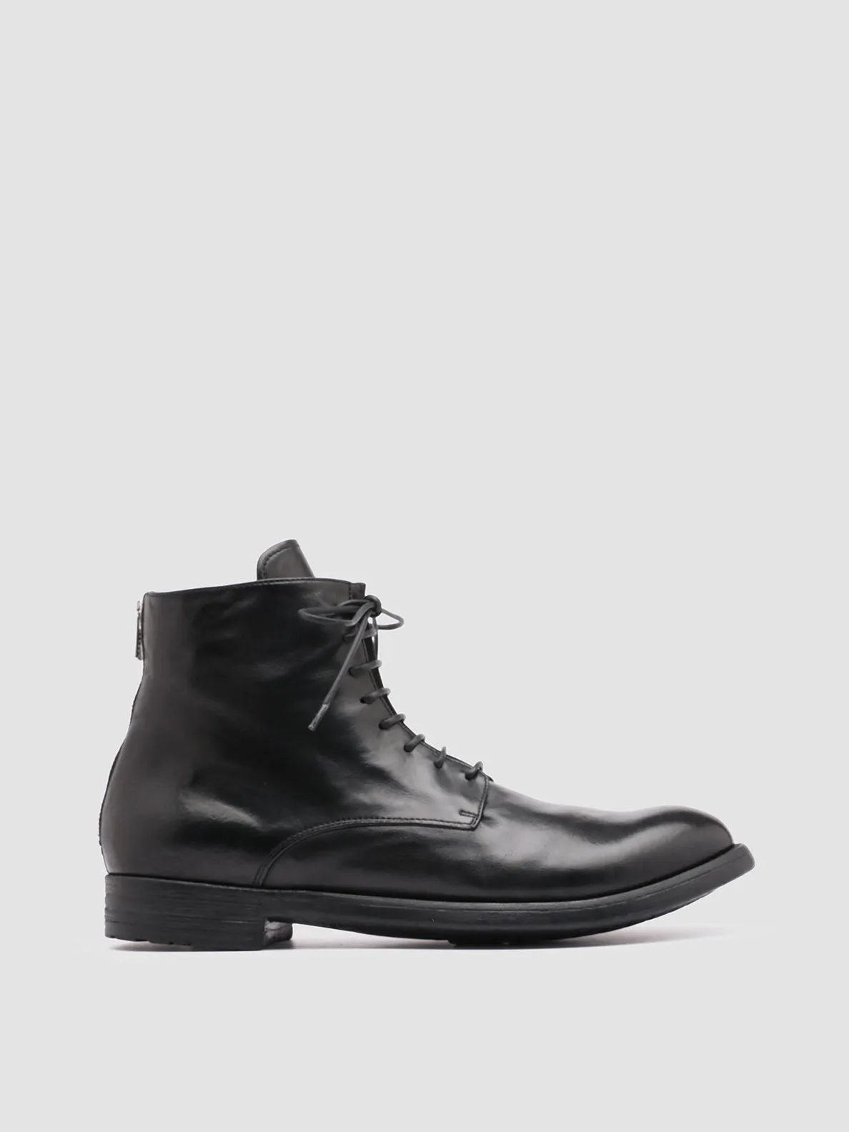 HIVE 016 - Black Leather Boots Easy on