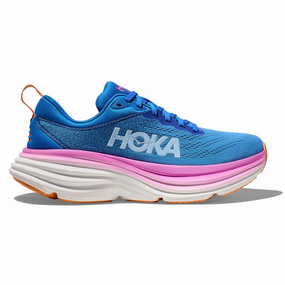 Hoka Bondi 8 Running Shoe Coastal Sky/All Aboard (Women's) Rainy Day