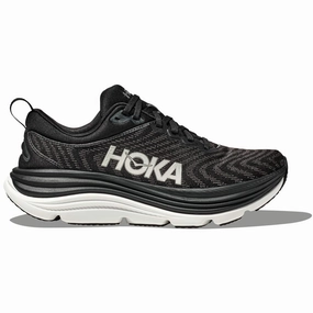 Coach Step Midday Style Hoka Gaviota 5 Black/White Running Shoe (Men's)