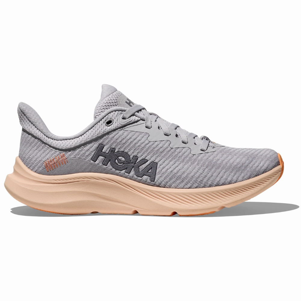 Hoka Solimar Cosmic Grey/Tangerine Glow Running Shoe (Women's) All Day Comfort Feature