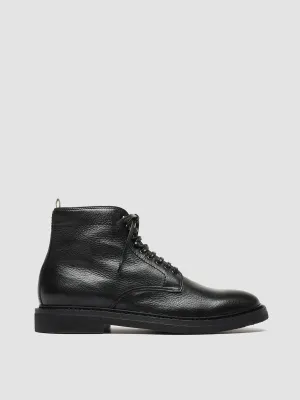 HOPKINS FLEXI 203 - Black Leather Lace-up Boots dry surface