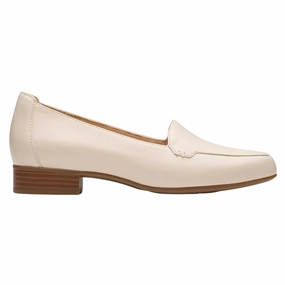 Clarks Krystine Lily Cream Leather Loafer (Women's) Chill Feet