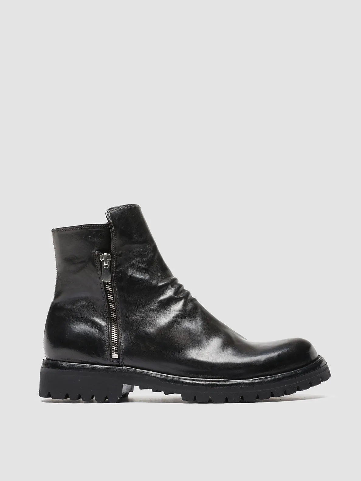 Soft Interior IKONIC 004 - Grey Leather Zip Boots