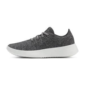 Dynamic Edge Daily Comfort Men's Wool Runner Go - Dark Grey (Light Grey Sole)