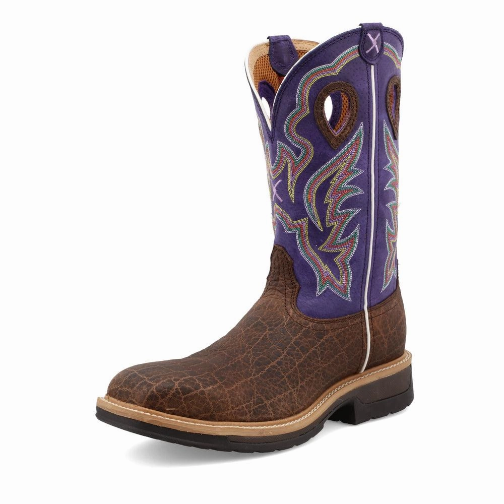 Compact Form Contoured Heel Cup Men's12" Western Work Boot