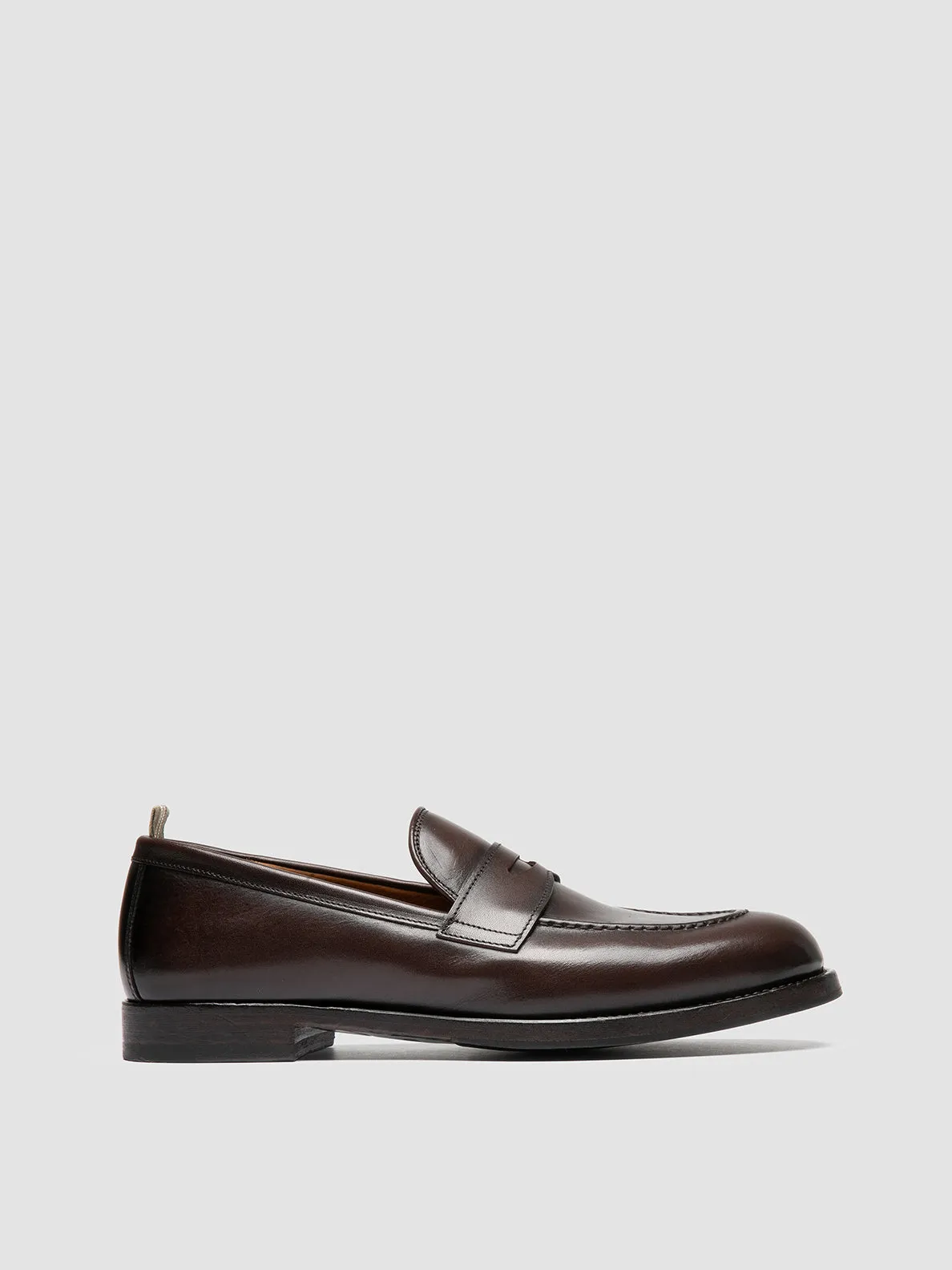 IVIES 001 - Brown Leather Penny Loafers Balanced Design Casual Design
