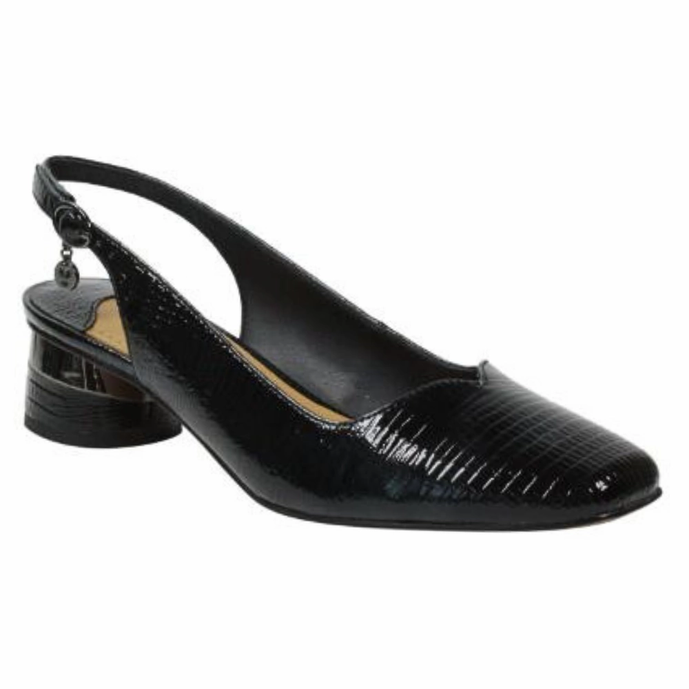 Chic Bride J. Renee Taveta Black Lizard Pump (Women's)
