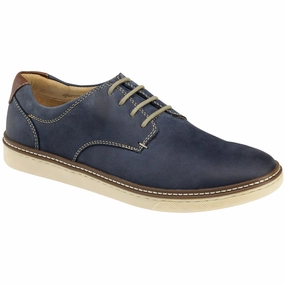 Johnston & Murphy McGuffey Plain Toe Navy Leather Oxford (Men's) Balanced Structure Fashion Focused Everyday Durability