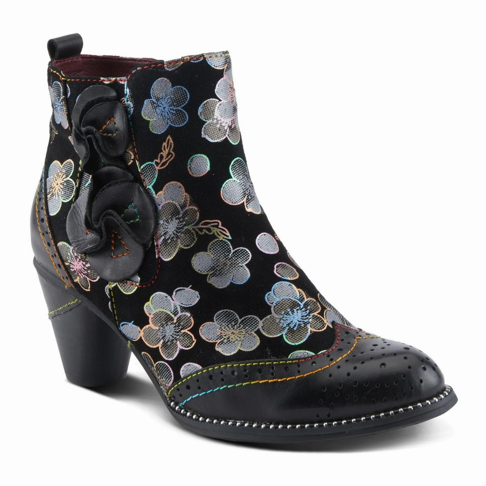 Arch support L'artiste By Spring Step Glynn Black Multi Leather Boot (Women's)