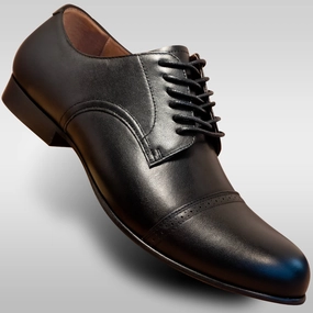 Aris Allen 1932 Black Captoe Swing Dance Shoes style - focused Sought-after