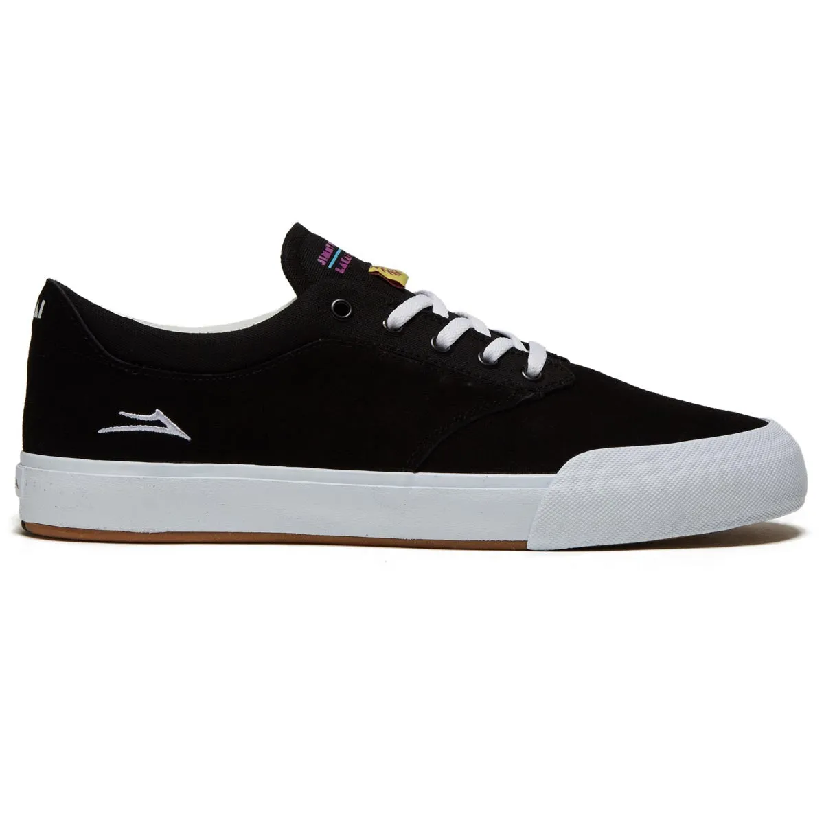 Lakai Wilkins Shoes - Black Suede Heel Safe Soft Tone