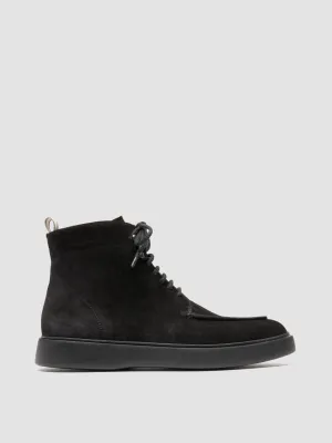 Farm Ready Everyday Walk FRAME 004 - Black Suede Lace-up Boots