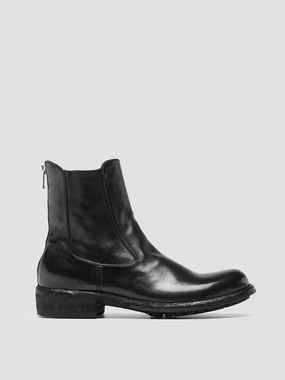 Functional Footwear LEGRAND 229 - Black Leather Zip Boots