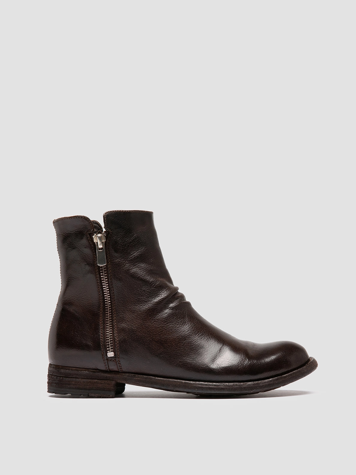 LEXIKON 097 - Brown Leather Booties Anti Odor Winter Walker