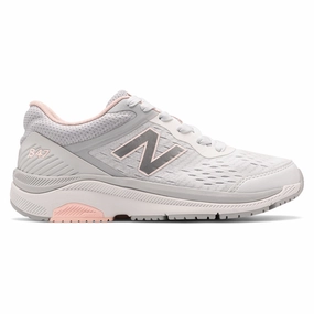 New Balance 847v4 Walking Shoe Arctic Fox/Silver Mink/Peach Soda (Women's) walking shoes