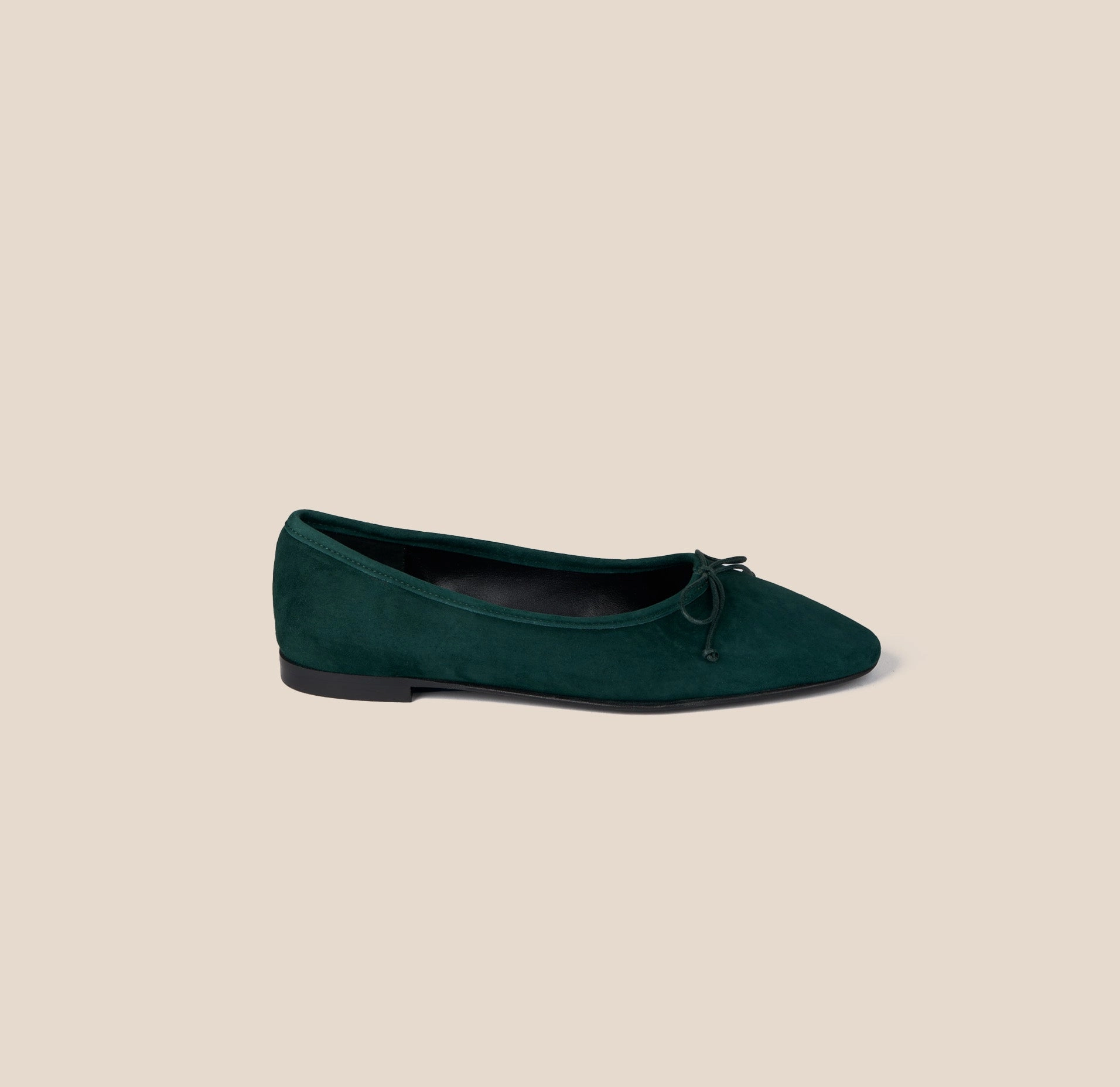Wave Step Durable Flats Como - Forest Green Suede