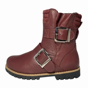 Comfortable Padding Earth Brown Andrea Conti Bucky Burgundy Leather Boot (Women's)