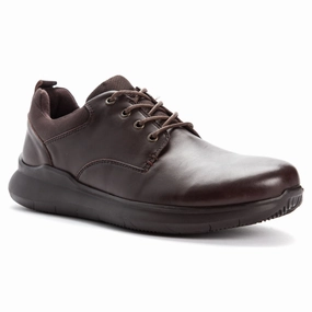 Luxe Detail Urban Executive Propet Vinn Brown Leather Oxford (Men's)