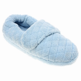 Acorn Spa Wrap Slippers in Powder Blue (Women's) Elasticated