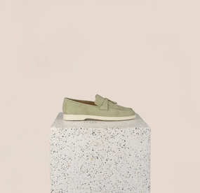 Breathable Knit Uppers Stabilizing Shank Lisa Tassels- Seafoam