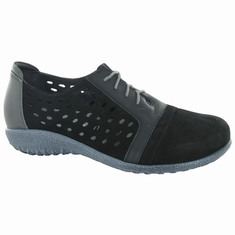 Naot Lalo Black Nubuck Shoe (Women's) Modern Pace Wear Light